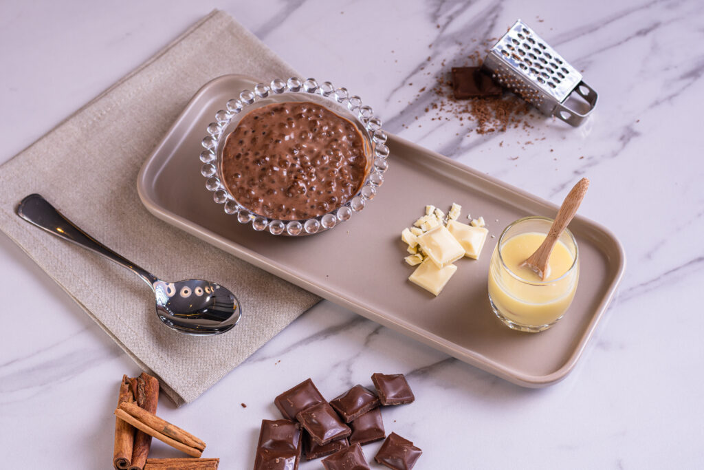 Sagu de chocolate